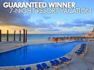 Resort Stay Guaranteed Winner