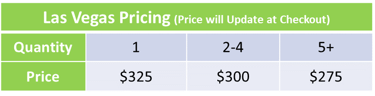 Las Vegas Pricing