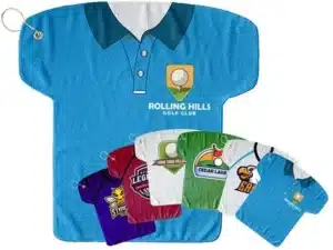 22" X 23" Jersey Golf Towel W/ Grommet & Hook