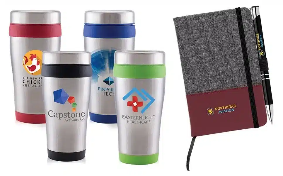 Full Color Notebook, Pen and Tumbler Set