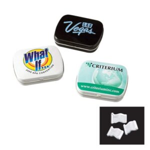 Domed Tin with Custom Shaped Mints