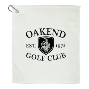 15" x 18" Terry Golf Towel w/Carabiner Clip