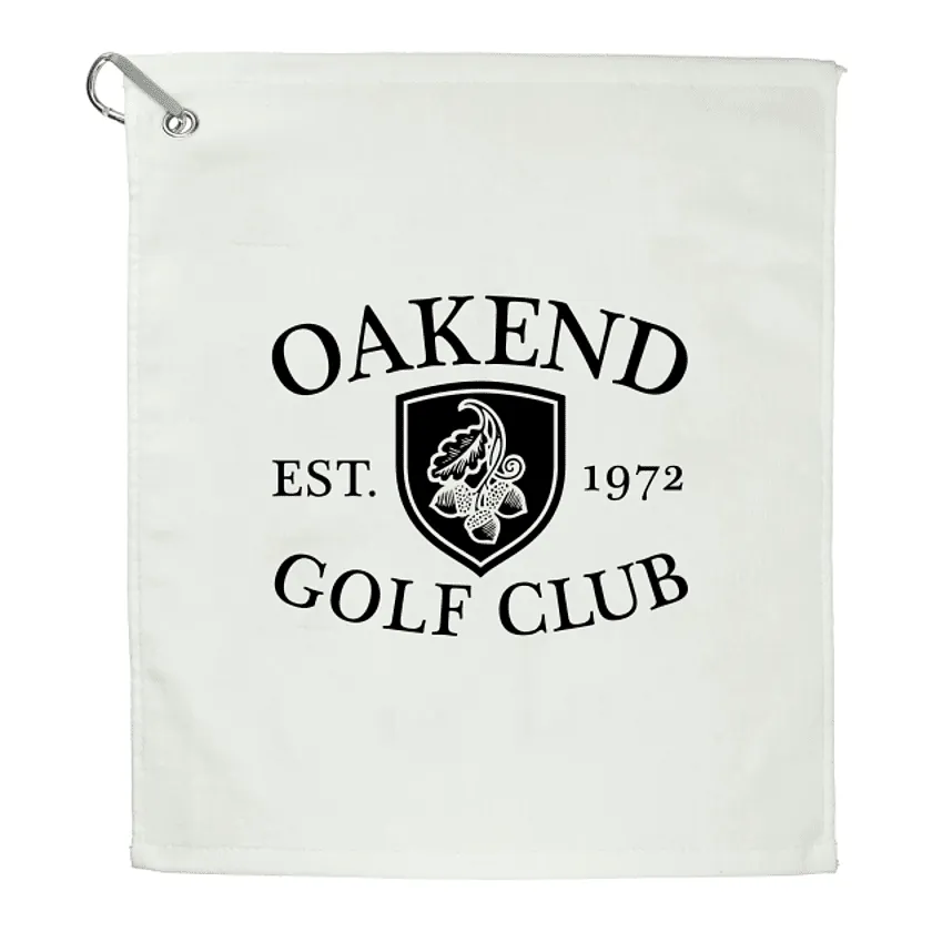 15" x 18" Terry Golf Towel w/Carabiner Clip