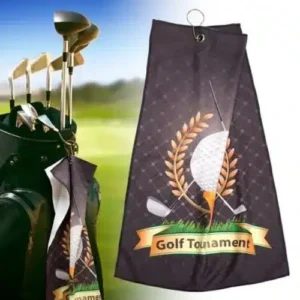 12"x 20" Sublimated Microfiber Velour Golf Towel