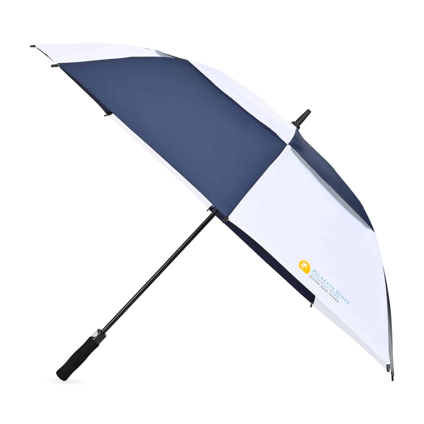 Elements 60" Recycled Auto Open Double Canopy Golf Umbrella