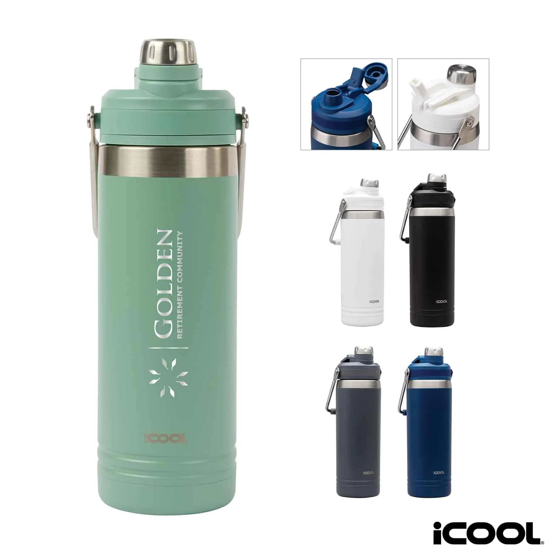 iCOOL® Lakewood 24 oz. Double Wall, Stainless Steel Bottle