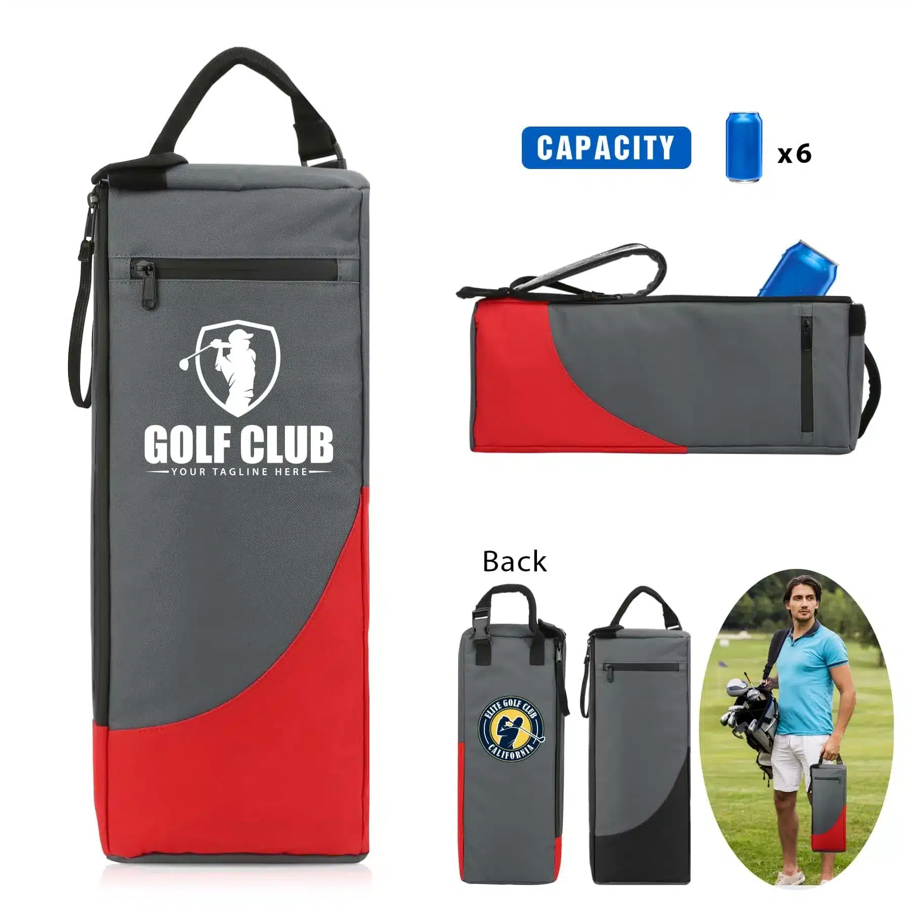 6 Can Golf Bag Cooler Sleeve