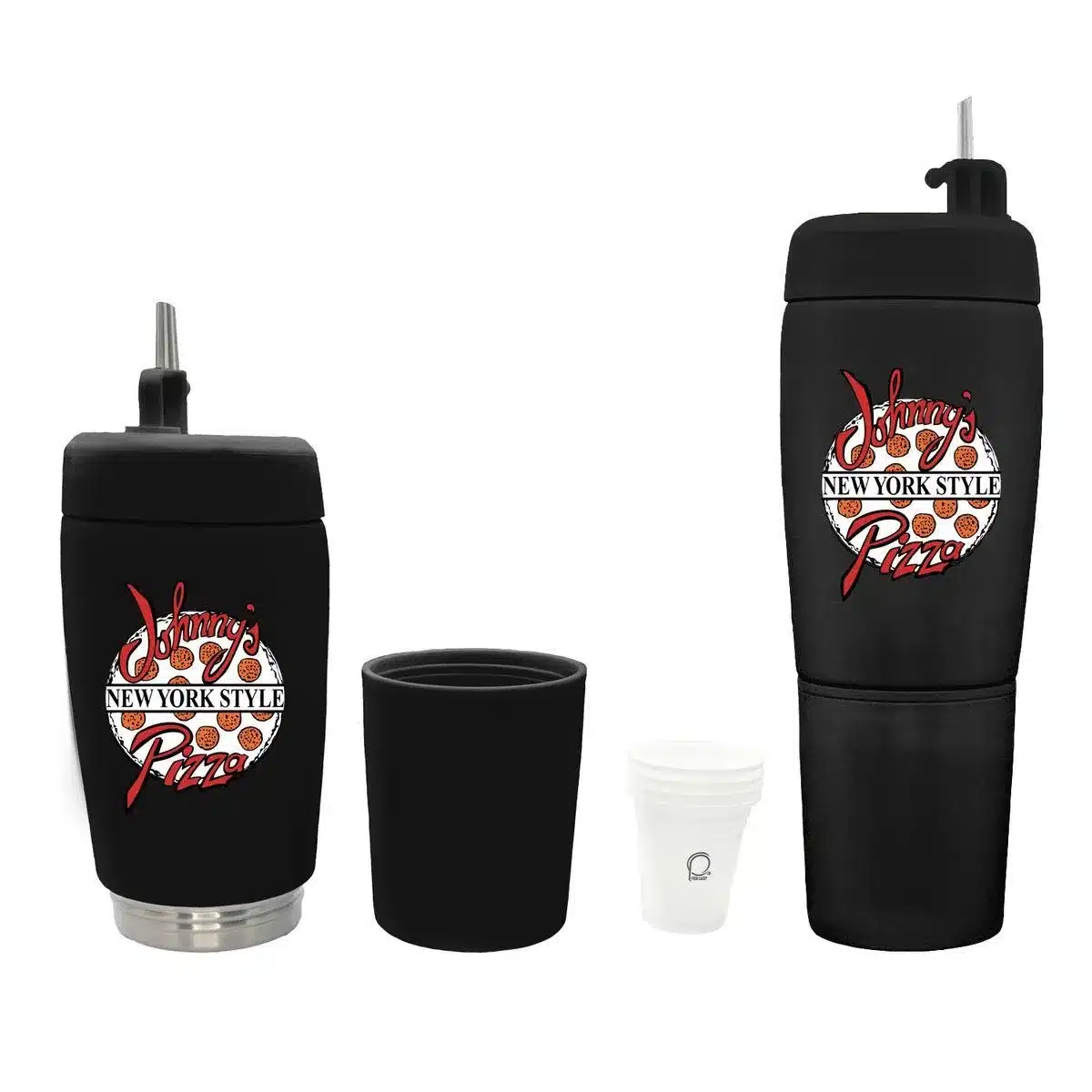 Pour Caddy 20 OZ Flask Set - Full Color