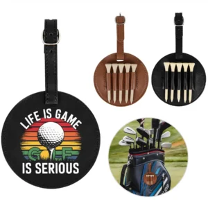 Leather Golf Tee Holder