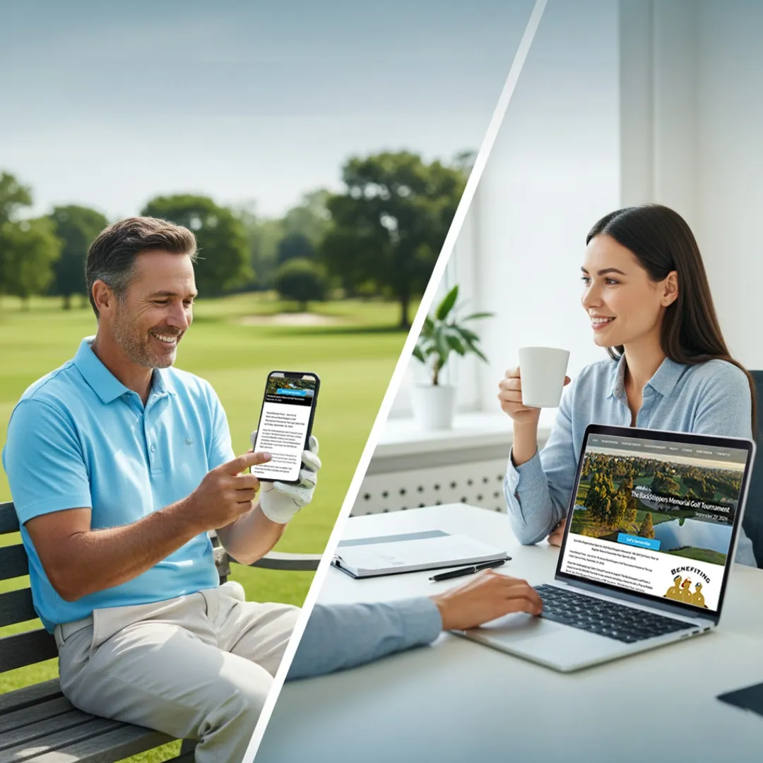Golf Tournament Websites