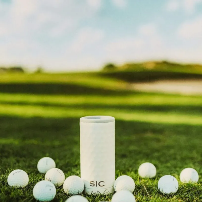 Dimpled Golf - Slim Can Cooler