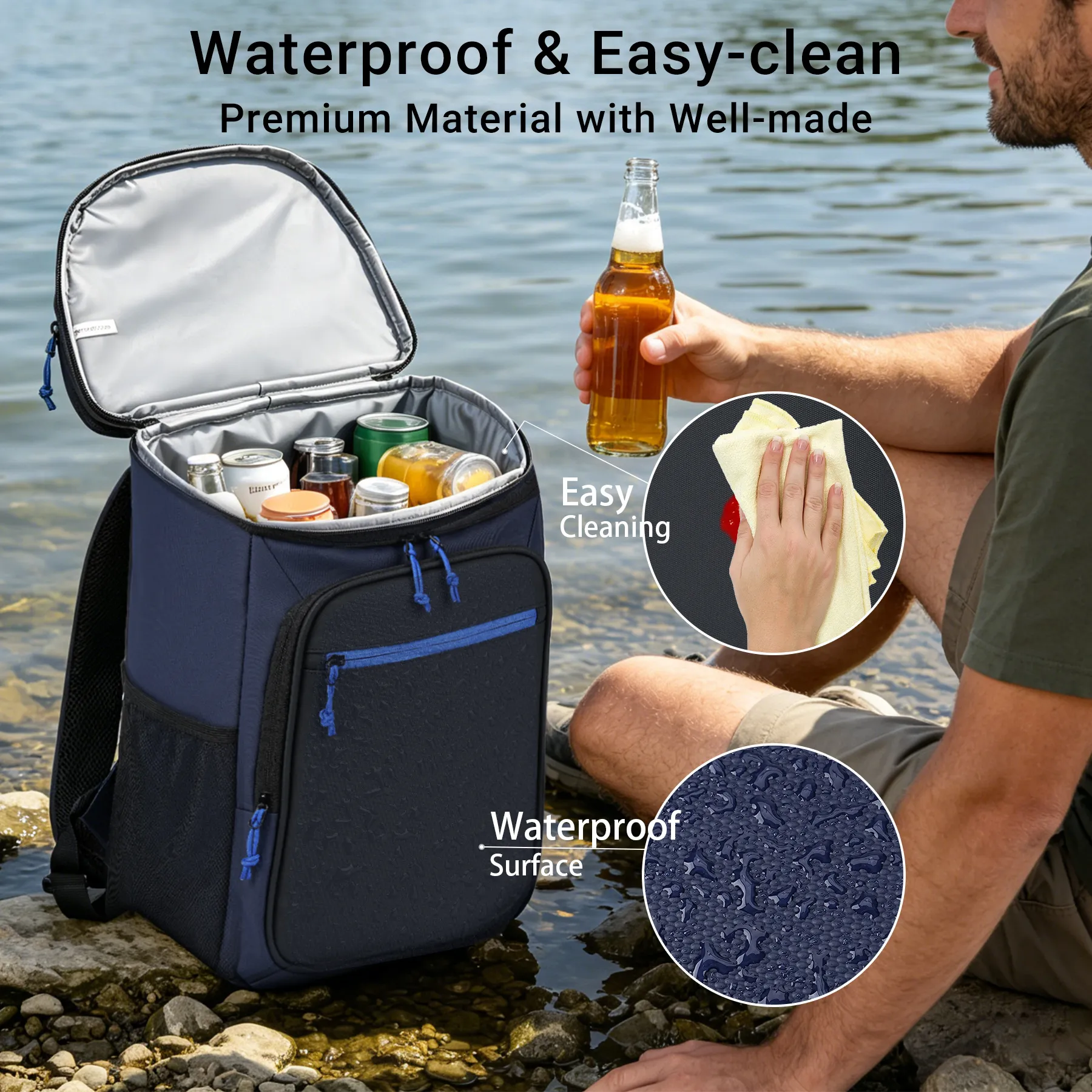 Executive 30 Can Leakproof Insulated Cooler Backpack