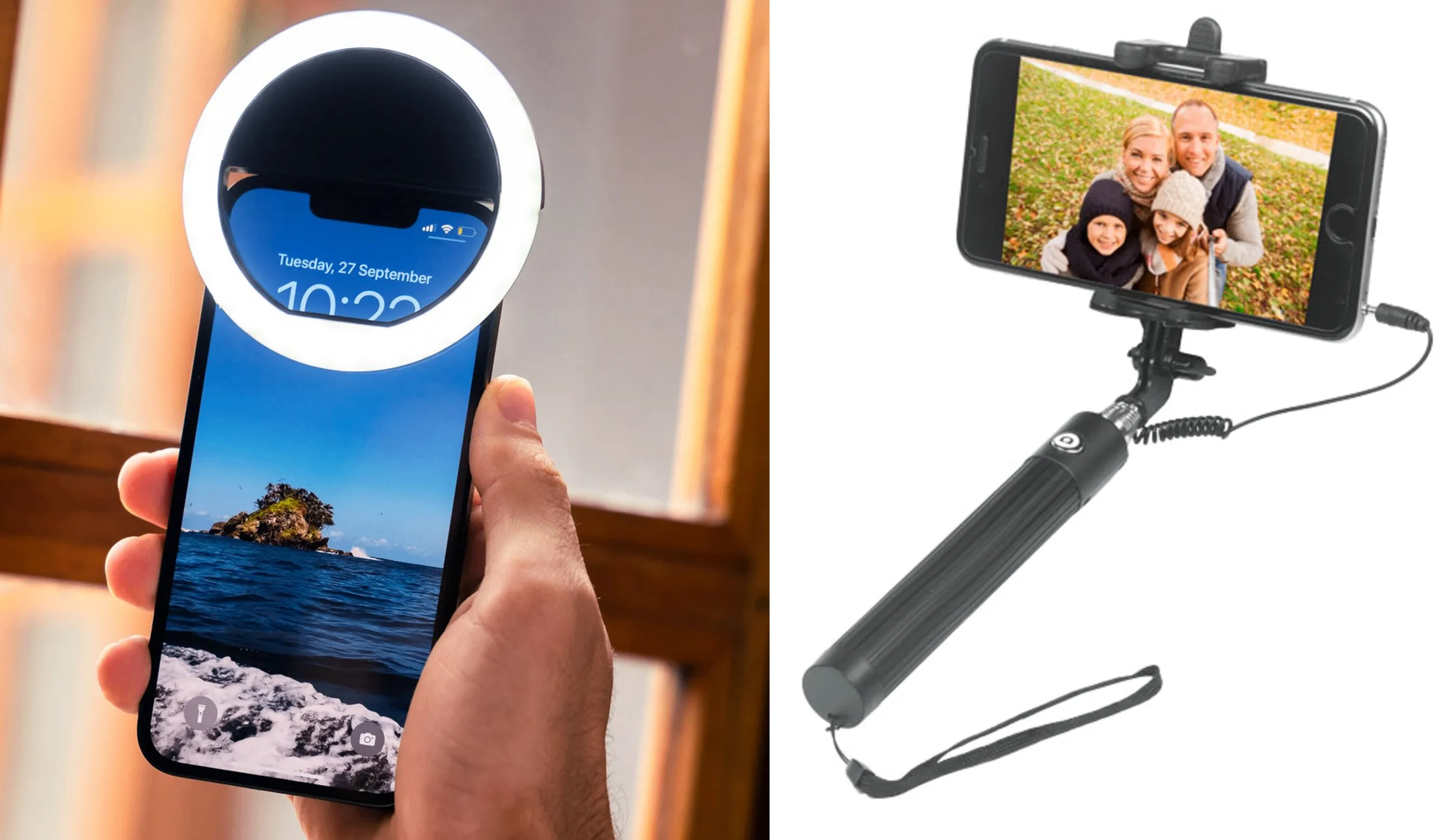 Social Media Combo - Selfie Light and Selfie Stick